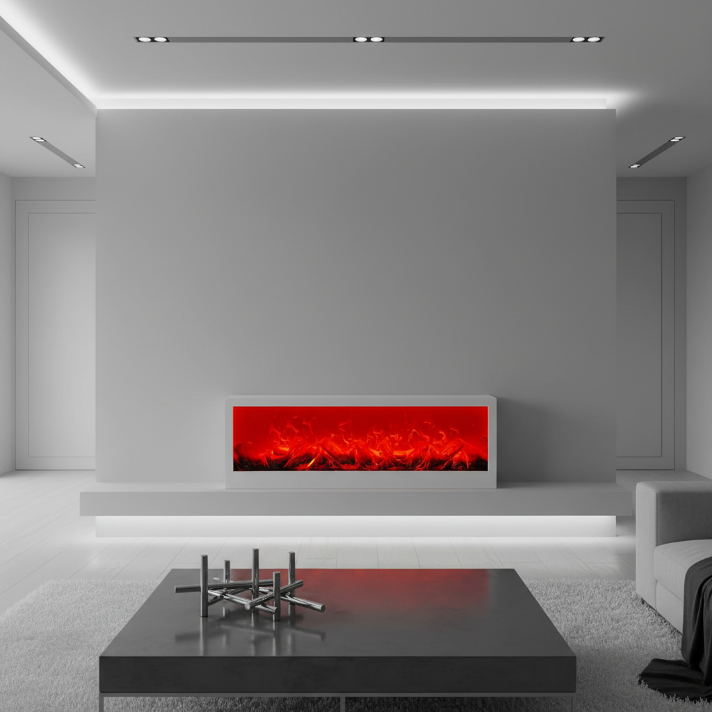 Elegant 100 – beli dekorativni kamin