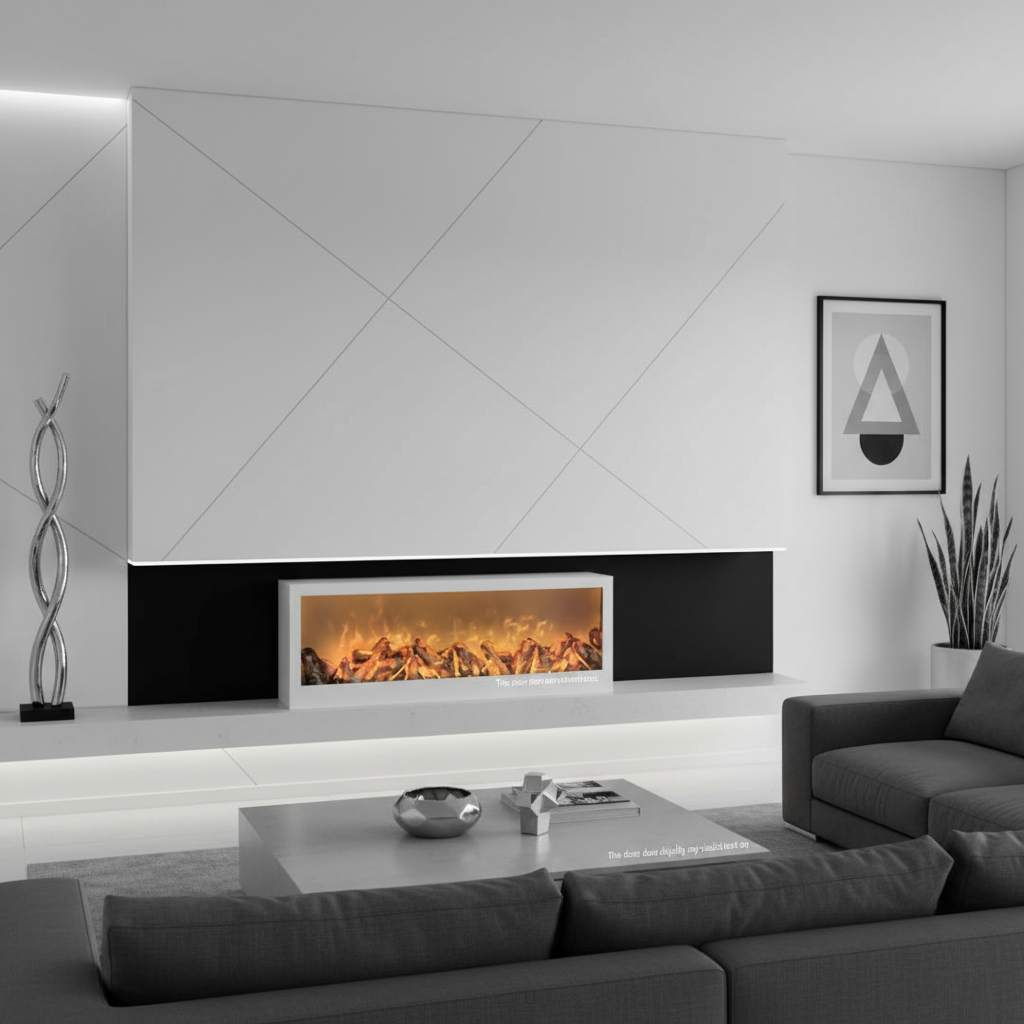 Elegant 100 – beli dekorativni kamin