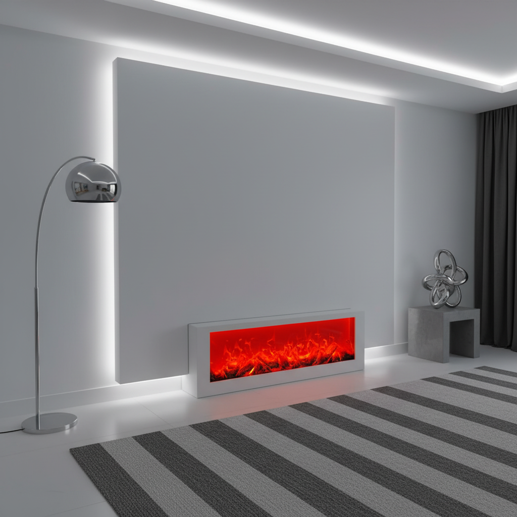 Elegant 100 – beli dekorativni kamin